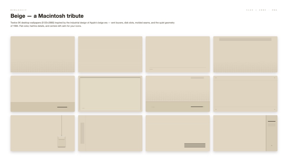 Beige — a Macintosh tribute