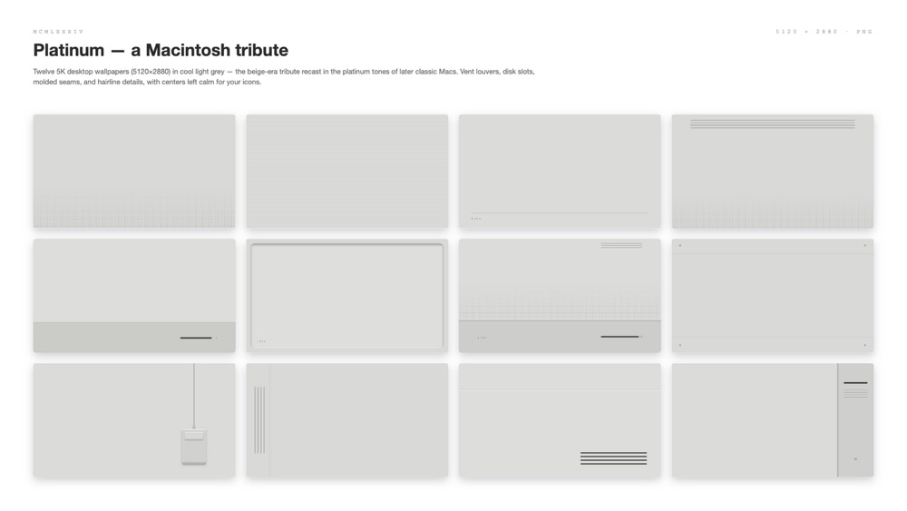 Platinum — a Macintosh tribute